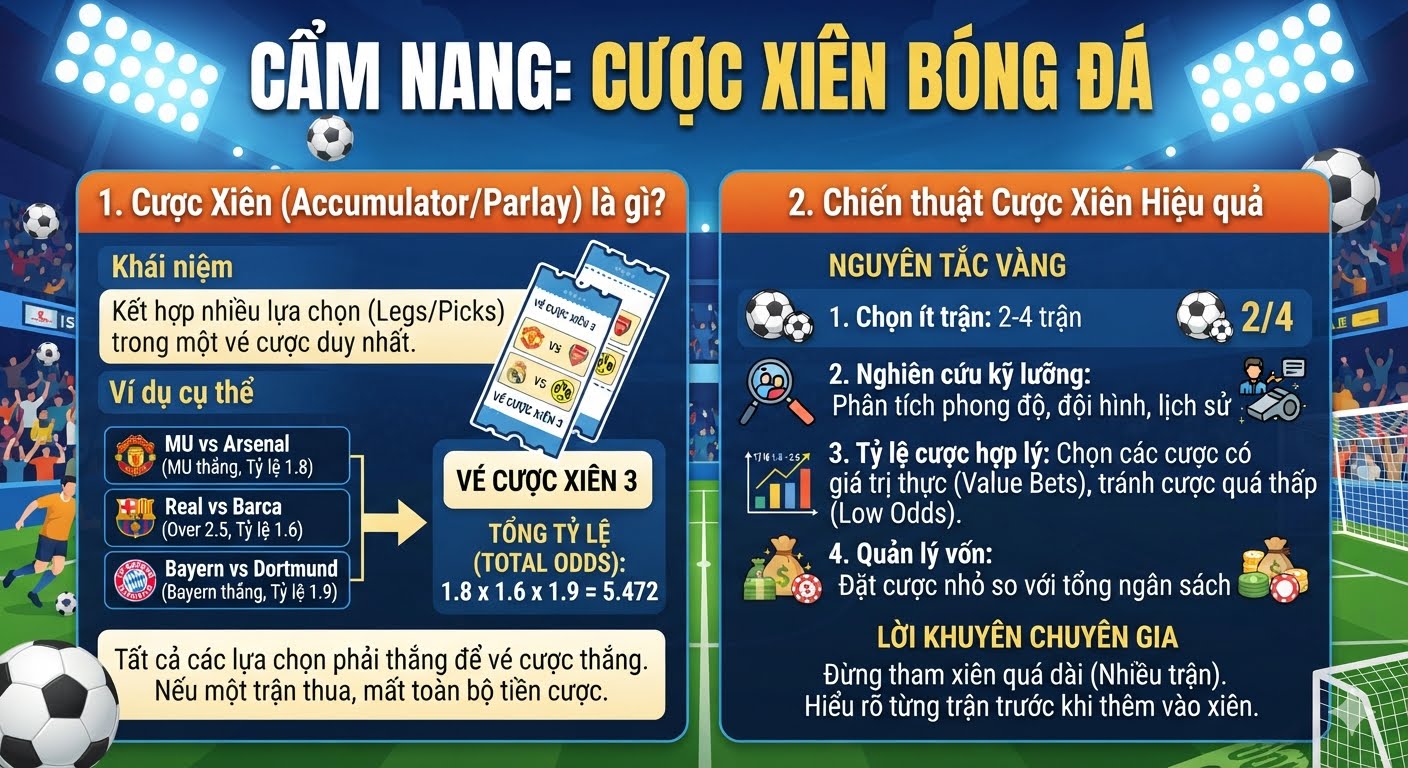 cược xiên bóng đá là gì